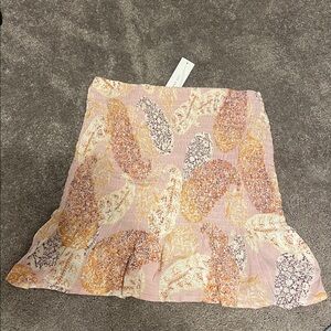 Timing Multicolor flocked skirt